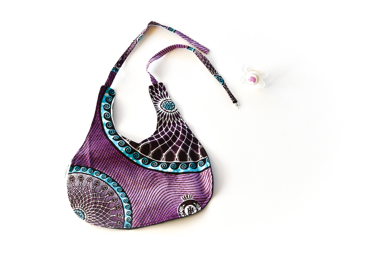 Bavaglino in tessuto africano