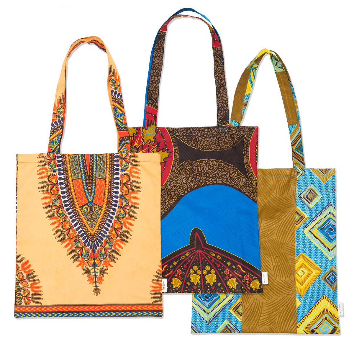 Shopper in tessuto africano