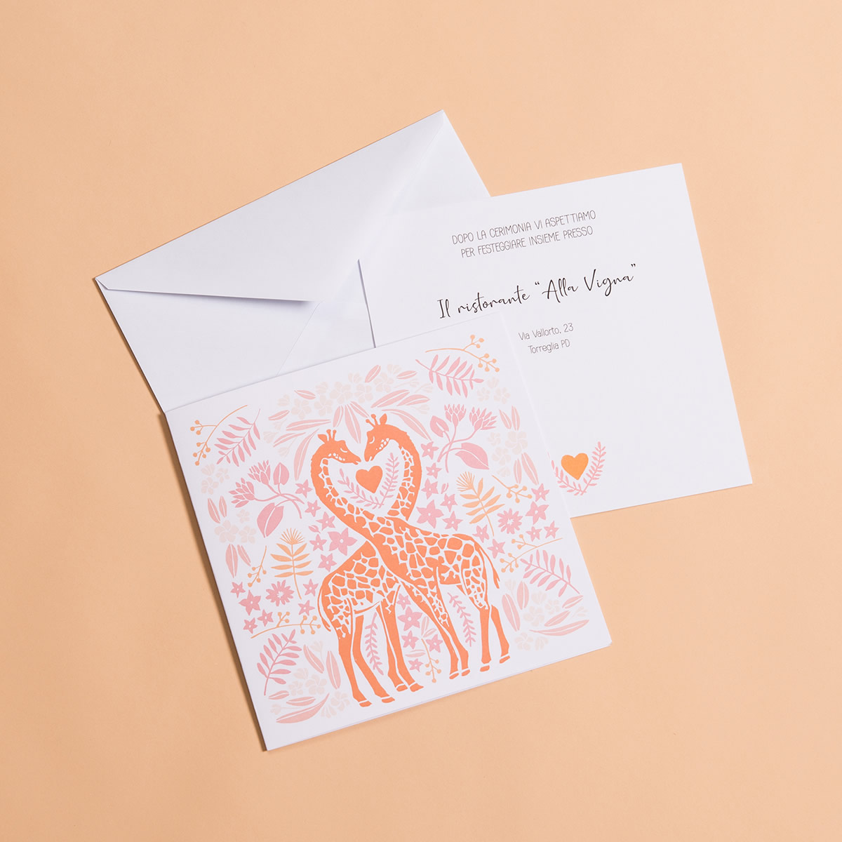 Giraffe Rosa-Arancioni